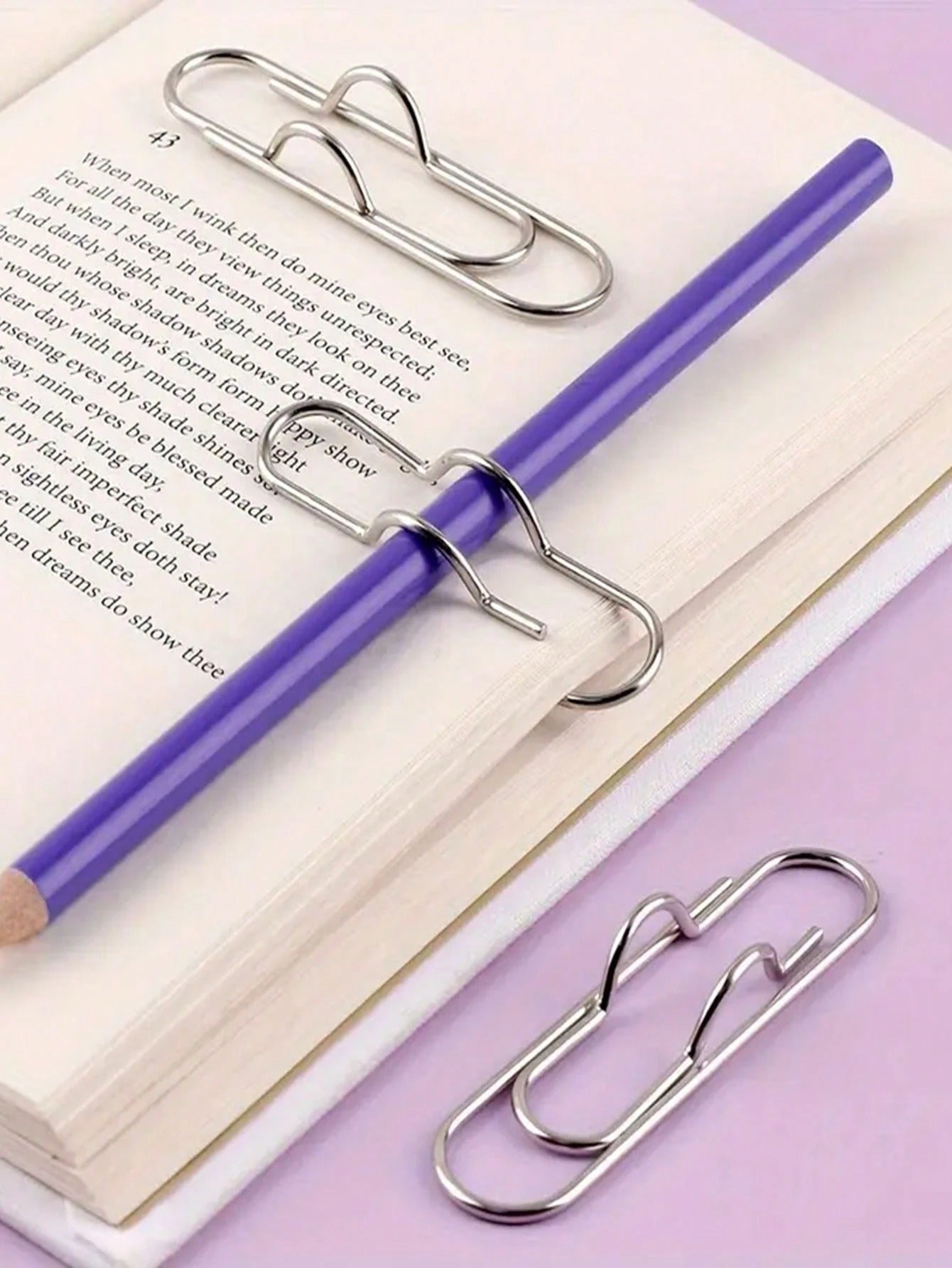 Mollette Creative Porta Penna per Quaderno, Accessorio per Articoli di Cancelleria da Ufficio, Pratica molletta Porta Penna Multifunzione, Forniture per Scuola