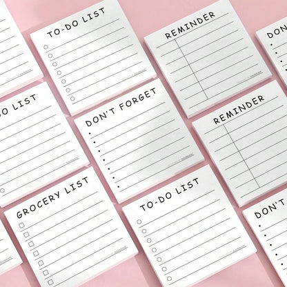 Note per promemoria ed efficienza del tempo, blocchetto adesivo 3x3 pollici, 50 fogli per blocchetto, materiale per ufficio, scuola e casa, idea regalo per insegnanti