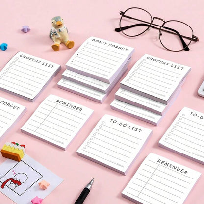 Note per promemoria ed efficienza del tempo, blocchetto adesivo 3x3 pollici, 50 fogli per blocchetto, materiale per ufficio, scuola e casa, idea regalo per insegnanti