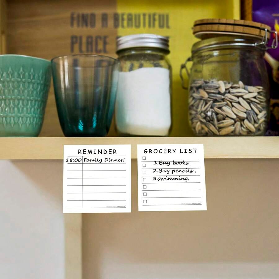 Note per promemoria ed efficienza del tempo, blocchetto adesivo 3x3 pollici, 50 fogli per blocchetto, materiale per ufficio, scuola e casa, idea regalo per insegnanti