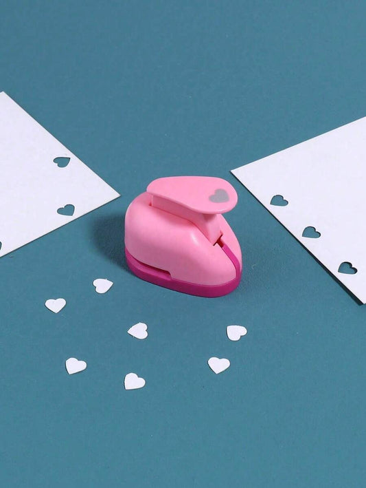 Mini dispositivo per goffratura a forma di cuore, dispositivo portatile creativo per goffratura fai-da-te, taglio della carta, ritorno a scuola, forniture scolastiche