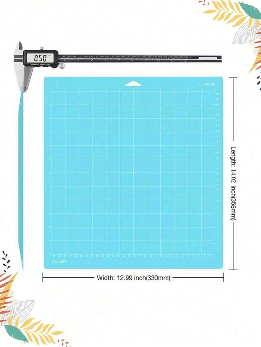 Set premium di 4 tappetini da taglio incisione di 12x12 pollici con 4 viscosità - Tappetini ad alta precisione antiscivolo per incisione laser, taglio vinile e artigianato, con superficie autorigenerante per proteggere i piani di lavoro