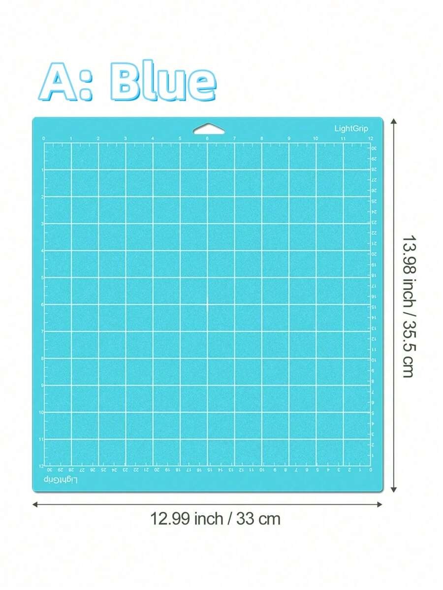Set premium di 4 tappetini da taglio incisione di 12x12 pollici con 4 viscosità - Tappetini ad alta precisione antiscivolo per incisione laser, taglio vinile e artigianato, con superficie autorigenerante per proteggere i piani di lavoro