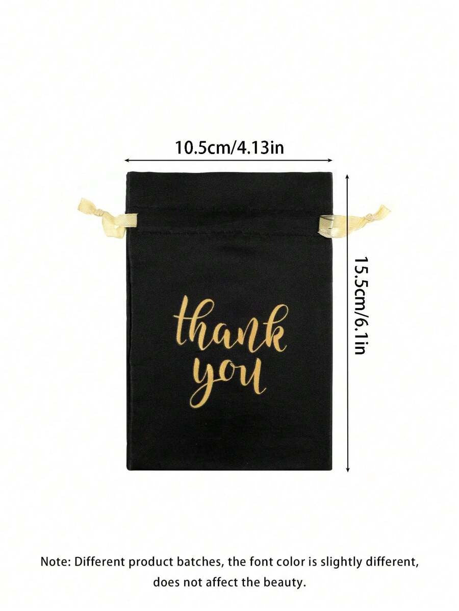 Sacchetti regalo in raso nero, 10 x 14 cm Borsette gioielli con cordoncino, Sacchetti per feste di matrimonio, Sacchetti con cordoncino per decorazioni per compleanni e vacanze