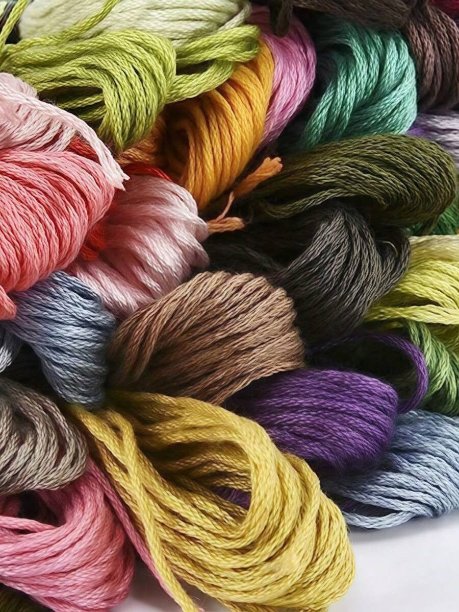 Set da 12/24/36/50/100 colori di fili colorati per ricamo, per braccialetti, per lavori artigianali in seta, filo per ricamo aromatico, set di filati per cucito e ricamo fai-da-te, per lavoretti creativi