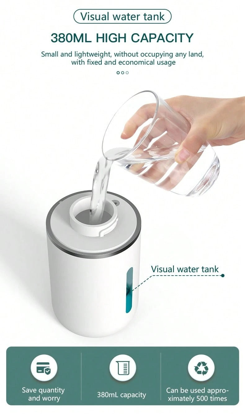 1 pezzo Dispenser automatico di sapone liquido ricaricabile da parete da 380ml con sensore per il bagno, decorazione per la casa, decorazione autunnale, ritorno a scuola