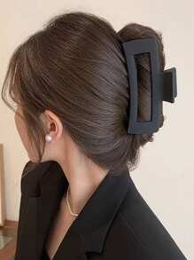 4/1 pezzo Fermagli per capelli quadrati neri per donne, adatti per uso quotidiano, doccia, acconciatura a chignon, feste casual, pendolarismo, vacanze, accessorio di moda minimalista