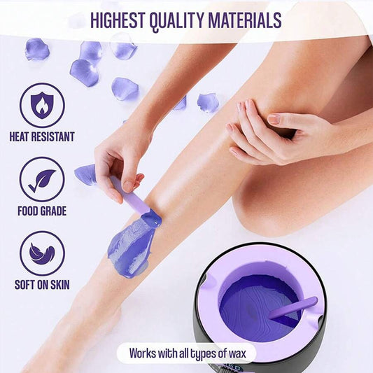 1 pezzo Ciotola di fusione della cera in silicone, ciotola interna del riscaldatore di cera resistente al calore (viola)