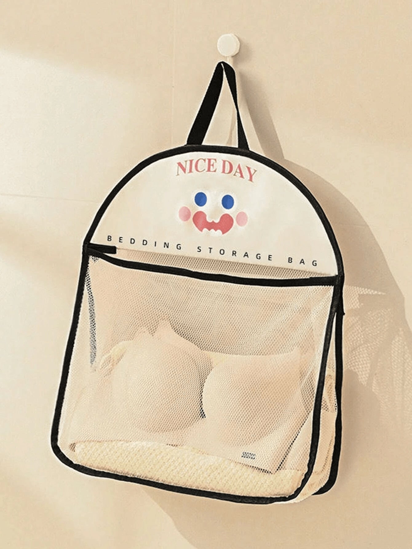1 pezzo Borsa a rete appesa, organizer per il bucato in poliestere traspirante e lavabile, sacchetto di smistamento per biancheria intima e calze da appendere alla parete