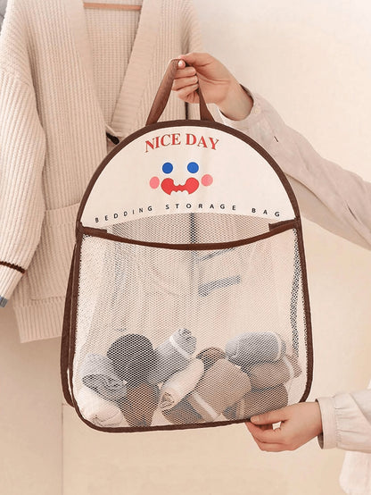 1 pezzo Borsa a rete appesa, organizer per il bucato in poliestere traspirante e lavabile, sacchetto di smistamento per biancheria intima e calze da appendere alla parete