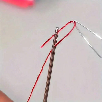5/10 pezzi Infilafili di plastica colorati - Set di infilafili cilindrici, accessori per cucito fai-da-te, strumento per infilare facilitato, aiuto per aghi da perle, dispositivo per aghi adatto agli anziani