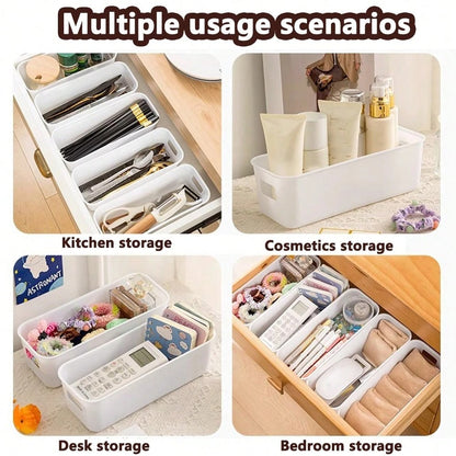 Scatola portaoggetti con 2 cassetti, utilizzabile per organizzare la scrivania, per conservare strumenti di trucco e prodotti per la cura della pelle, nonché per conservare i gioielli, accessori per il tavolino da toeletta, accessori per il bagno