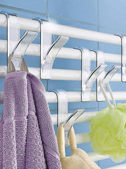 1 pezzo Gancio riscaldante per asciugamani, gancio per radiatore da bagno, gancio semplice, gancio appendiabiti per bagno e cucina, decorazione per il bagno di casa, organizer da bagno