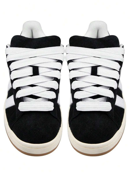 1 paio di lacci bianchi per scarpe, lacci per scarpe piatti spessi jumbo larghi 2 cm per campus, (120 cm/47,24 pollici) per scarpe da ginnastica, lacci per scarpe da uomo e da donna