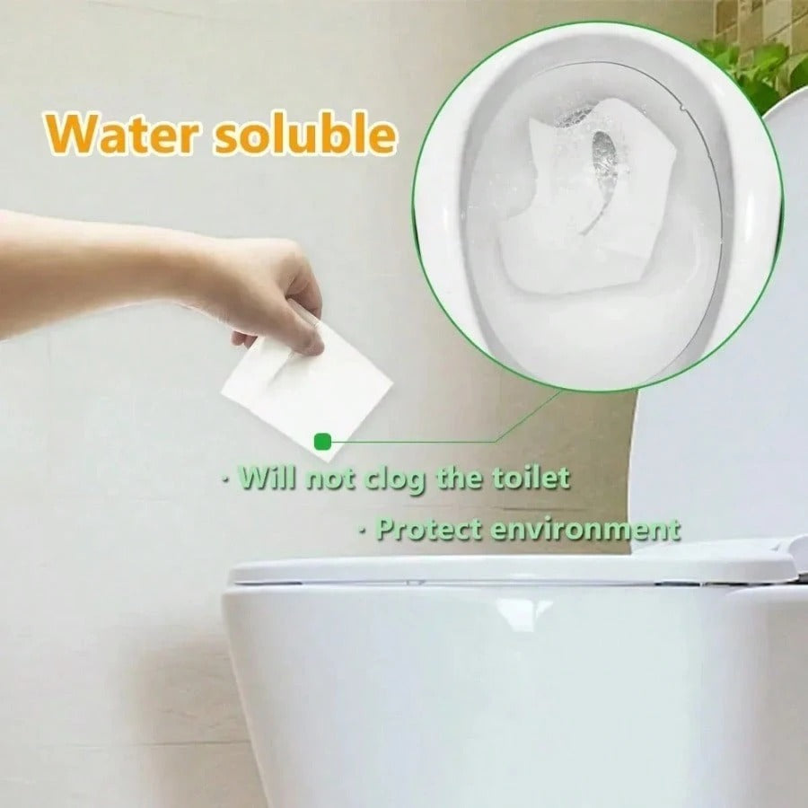 10-100 pezzi Coprisedile igienico monouso, accessori portatili per bagno, tappetino impermeabile per toilette da viaggio, campeggio, hotel