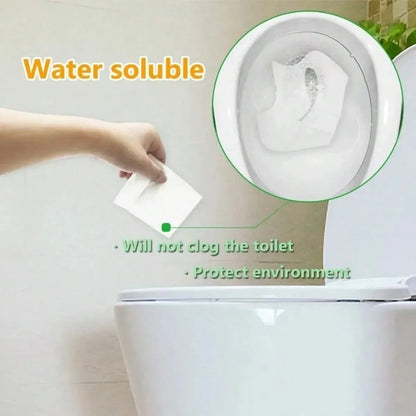 10-100 pezzi Coprisedile igienico monouso, accessori portatili per bagno, tappetino impermeabile per toilette da viaggio, campeggio, hotel