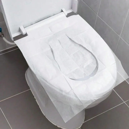 10-100 pezzi Coprisedile igienico monouso, accessori portatili per bagno, tappetino impermeabile per toilette da viaggio, campeggio, hotel