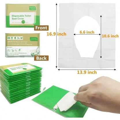 10-100 pezzi Coprisedile igienico monouso, accessori portatili per bagno, tappetino impermeabile per toilette da viaggio, campeggio, hotel