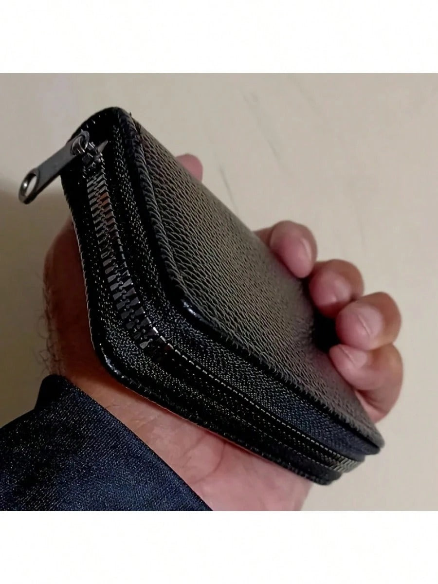 Porta carte , con cerniera neutra, capacità 22 carte, utilizzabile per banca, carte di credito, debito, biglietti da visita e ID, ottimo per il ritorno a scuola e forniture scolastiche