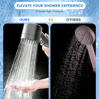 Soffione doccia portatile, flusso d'acqua ad alta pressione e modalità di spruzzo multiple, soffione doccia con filtro, pulizia potente per acqua dura, soffione doccia con interruttore ON/OFF