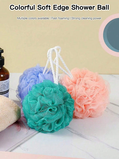 10 pezzi Super Esfoliante Spugne Loofah - Spugna da Bagno Palla Pouf Spazzola a Rete per Spa Domestica - Ricca Schiuma Scrub Viso e Corpo