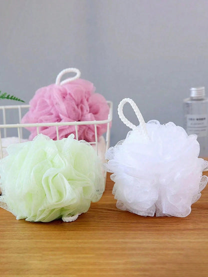 10 pezzi Super Esfoliante Spugne Loofah - Spugna da Bagno Palla Pouf Spazzola a Rete per Spa Domestica - Ricca Schiuma Scrub Viso e Corpo