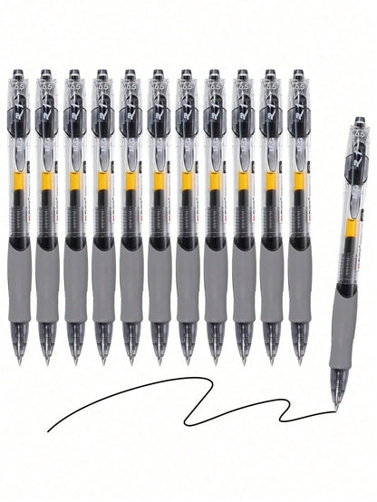 Set di penne a sfera a inchiostro gel retrattili, penne a sfera con inchiostro nero/rosso/blu, penne speciali per scrivere agli esami, design penne liner sottili per scuola