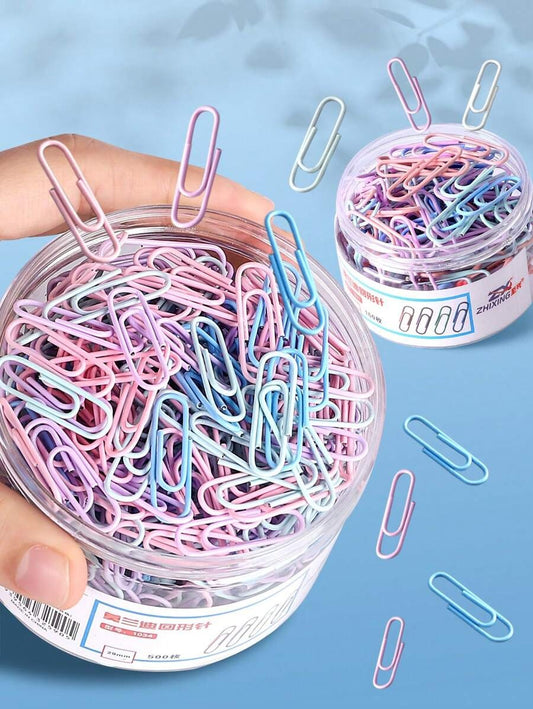 Fermagli per carte multicolore a forma di maccherone, fermagli portatili per decorazioni per carte, conservazione dati, segnalibri per fascicoli, fermagli a forma di U da 29mm