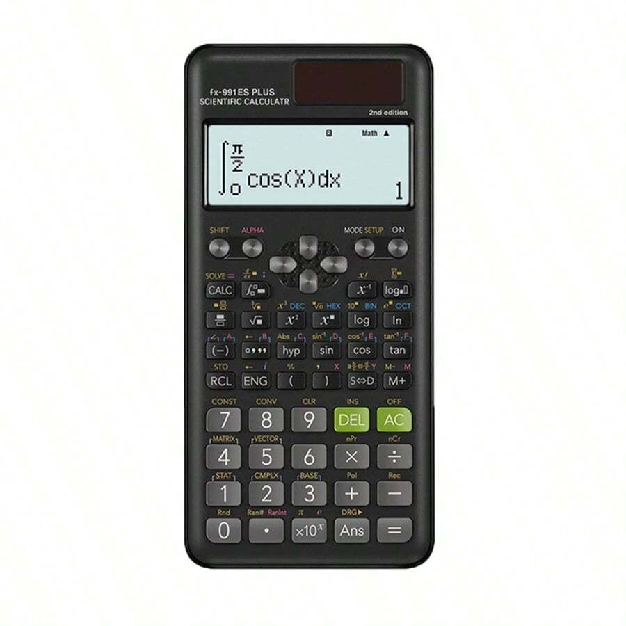 Calcolatrice multifunzionale FX-991 ES PLUS - 417 funzioni, progettata appositamente per gli esami degli studenti, confezione economica, forniture scolastiche, ritorno a scuola