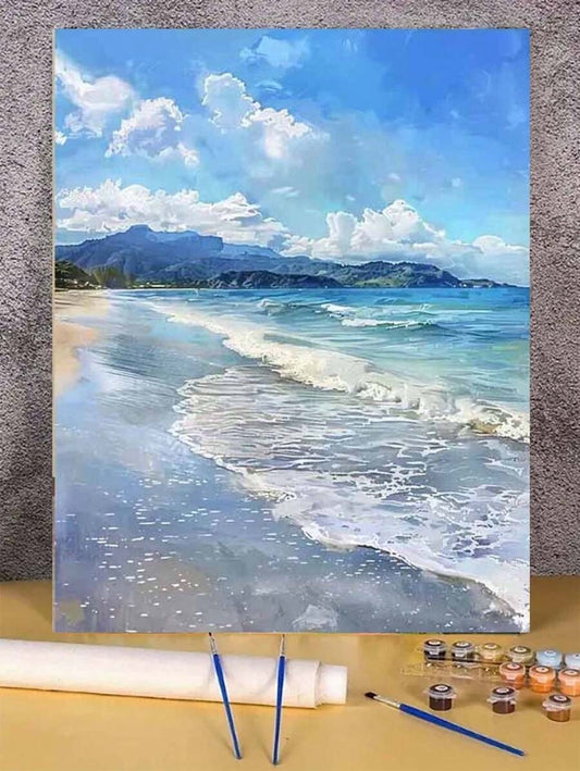 Artistica Pittura a Numeri Fai-da-Te, Kit di Pittura ad Olio Artistica per Decorazione della Camera da Letto e Decorazione Murale, Metodo di Pittura Semplice e Divertente, Nessun Requisito di Base per il Disegno