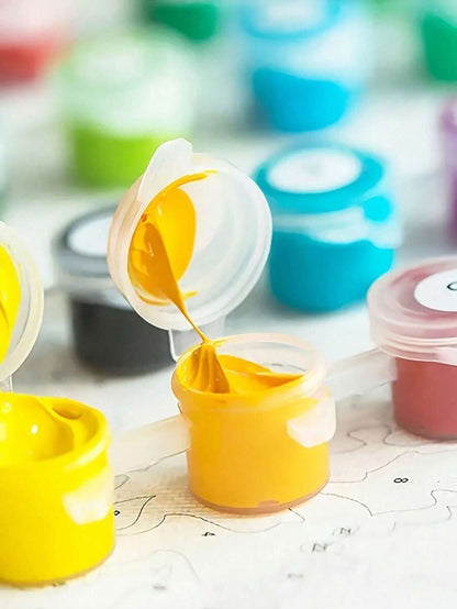 Artistica Pittura a Numeri Fai-da-Te, Kit di Pittura ad Olio Artistica per Decorazione della Camera da Letto e Decorazione Murale, Metodo di Pittura Semplice e Divertente, Nessun Requisito di Base per il Disegno