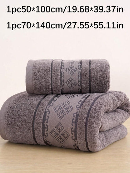1 pezzo 100% Cotone Salvietta da bagno/Salvietta per il viso/Asciugamano da bagno con bordo in raso, assorbente e morbida, salvietta da ospite di stile elegante, decorazione bagno di alta qualità