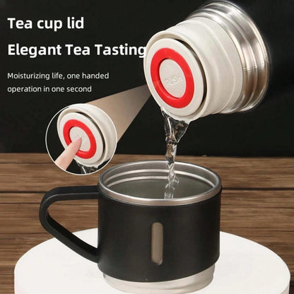Set di in acciaio inossidabile, tazza termica isolata da 500 ml/16,9 once, bottiglia isolata sottovuoto a doppia parete