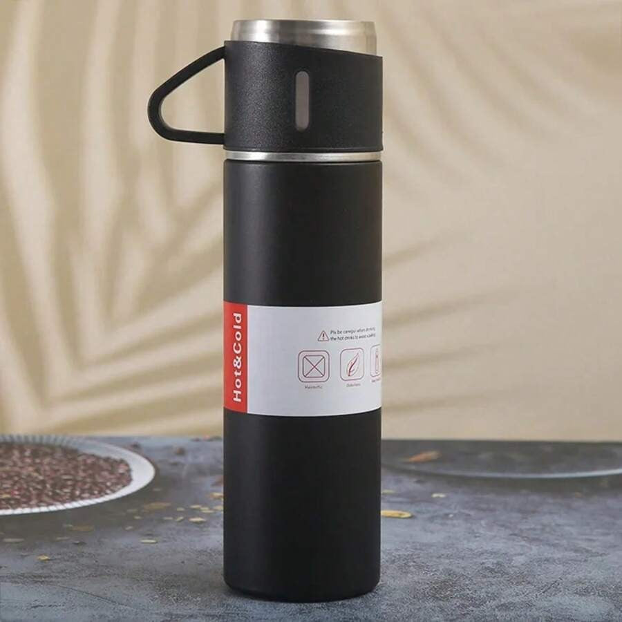 Set di in acciaio inossidabile, tazza termica isolata da 500 ml/16,9 once, bottiglia isolata sottovuoto a doppia parete