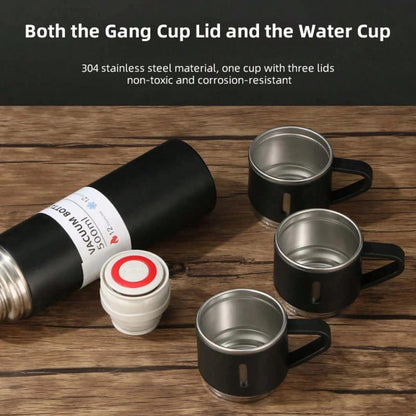 Set di in acciaio inossidabile, tazza termica isolata da 500 ml/16,9 once, bottiglia isolata sottovuoto a doppia parete
