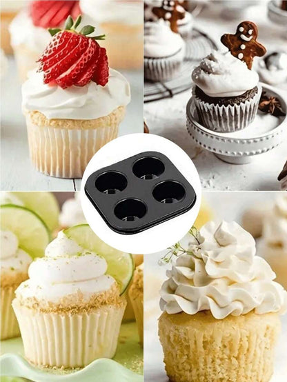 Set di teglie per mini muffin e cupcake, 12/24/35/48/64 stampi, in metallo, per cuocere in modo impeccabile in qualsiasi momento