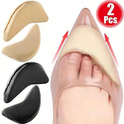 2 pezzi Cuscinetti per alti tacchi invisibili di nuova moda 2025, sottopiede in silicone ultra sottile antiscivolo per l avampiede