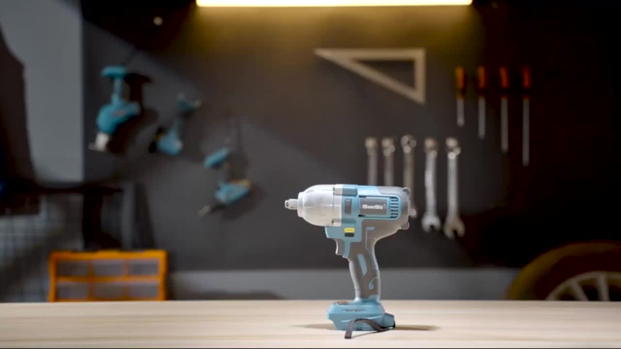 SEESII Seesii avvitatore a batteria, avvitatore ad alta coppia di 800N.m, pistola ad impatto da 580Ft-lbs 1/2 pollici con una batteria da 4.0Ah, caricabatterie e 6 bussole