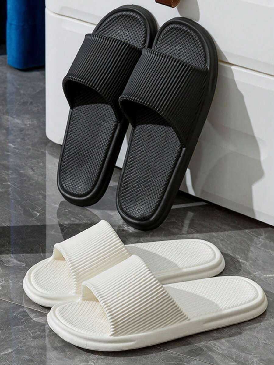 Paio di ciabatte da bagno antiscivolo, ciabatte da casa rapide ad asciugare, antiscivolo, per viaggi estivi, vacanze, bagno domestico, decorazione, vacanze, ritorno a scuola