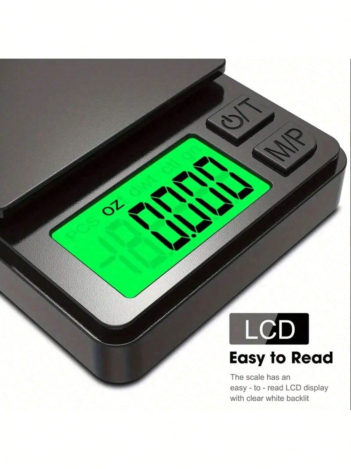 Bilancia da cucina digitale di precisione con display LCD retroilluminato | Bilancia multiuso in acciaio inossidabile robusta, per panificazione, cucina, caffè e gioielli | Conversione istantanea once/grammi, funzione Tara (batterie incluse)