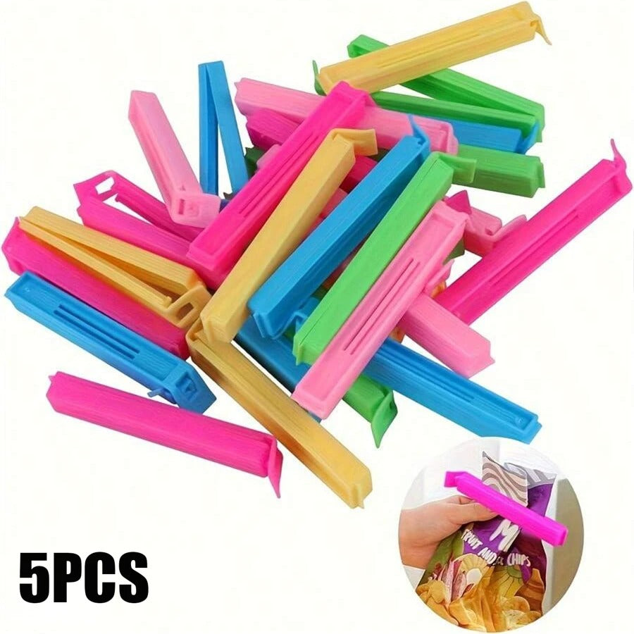20 pz/10 pz/5 pz Cliip riutilizzabili in plastica anti-umidità per sacchetti di cibo, per chiusura ermetica di scatole e accessori per la conservazione in cucina