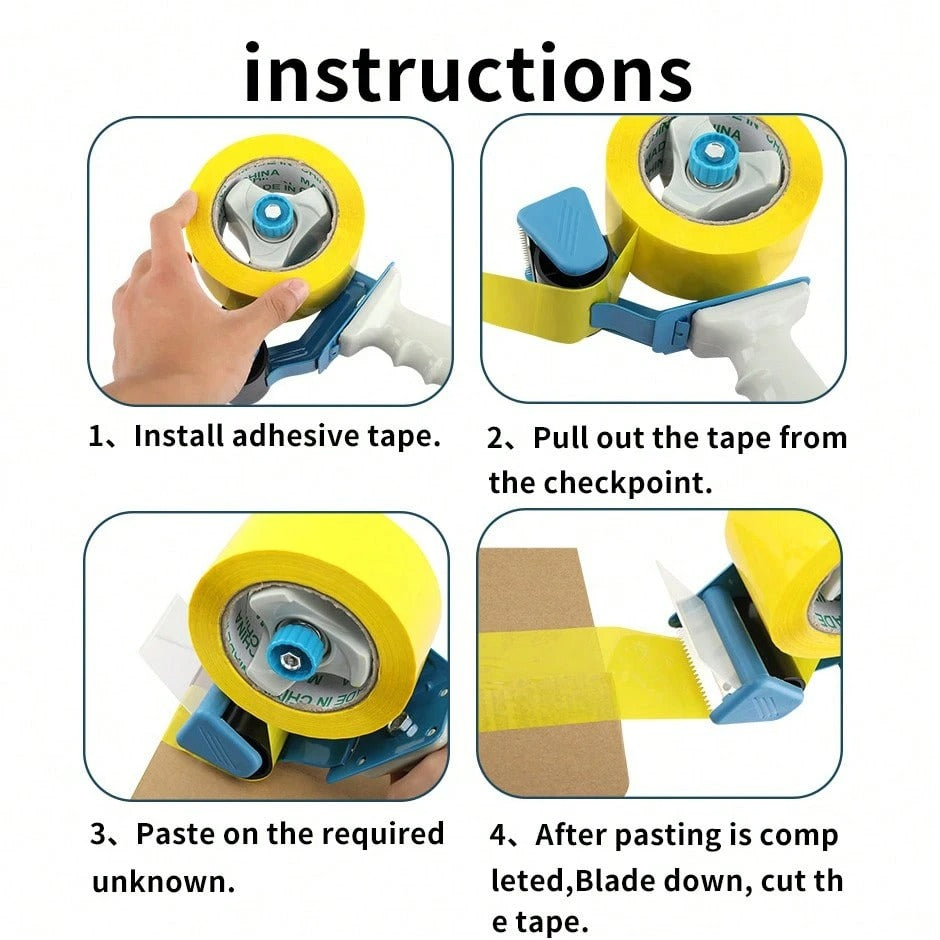 Taglierina per nastro, Sigillatore per nastro, Pistola Dispenser per nastro, Pistola Dispenser per nastro da 2", Nastro da imballaggio per scatole
