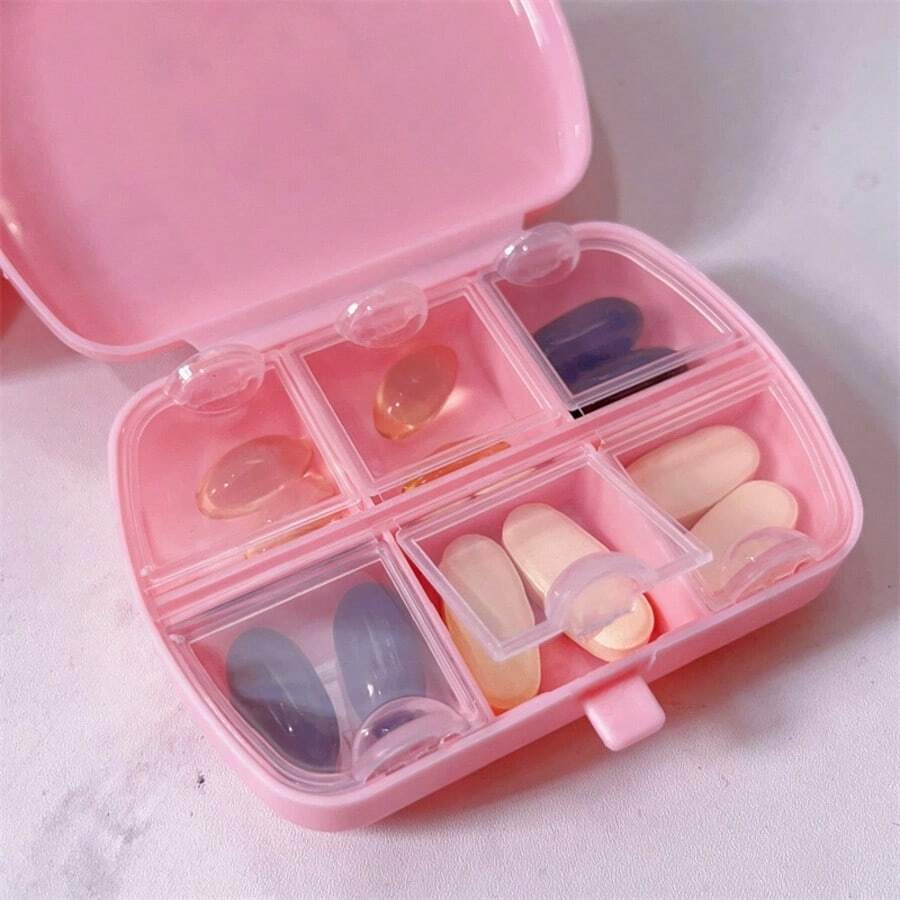 Organizer per pillole Kitten di Sanrio, portatile, organizer per orecchini, anelli e collane, carino - leggero, portatile, scatola di stoccaggio durevole