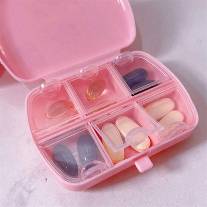 Organizer per pillole Kitten di Sanrio, portatile, organizer per orecchini, anelli e collane, carino - leggero, portatile, scatola di stoccaggio durevole