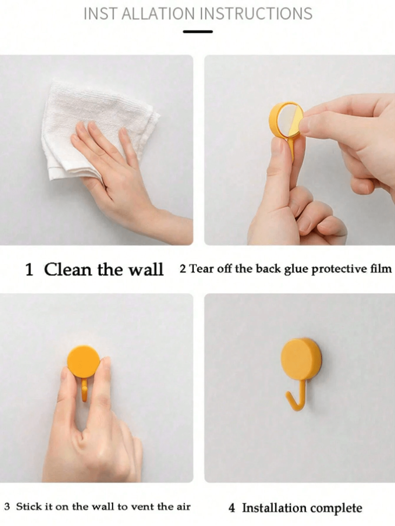 Ganci autoadesivi per appendere, senza bisogno di forare, adatti per appendere chiavi, vestiti, borse, asciugamani e altri accessori per l''organizzazione domestica, ganci adesivi per cucina e bagno