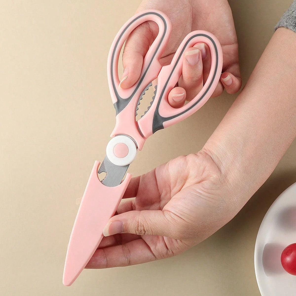 1 pezzo di Utensili da cucina multifunzione in acciaio inossidabile, forbici resistenti per tritare verdure, ossa di pollo e alimenti