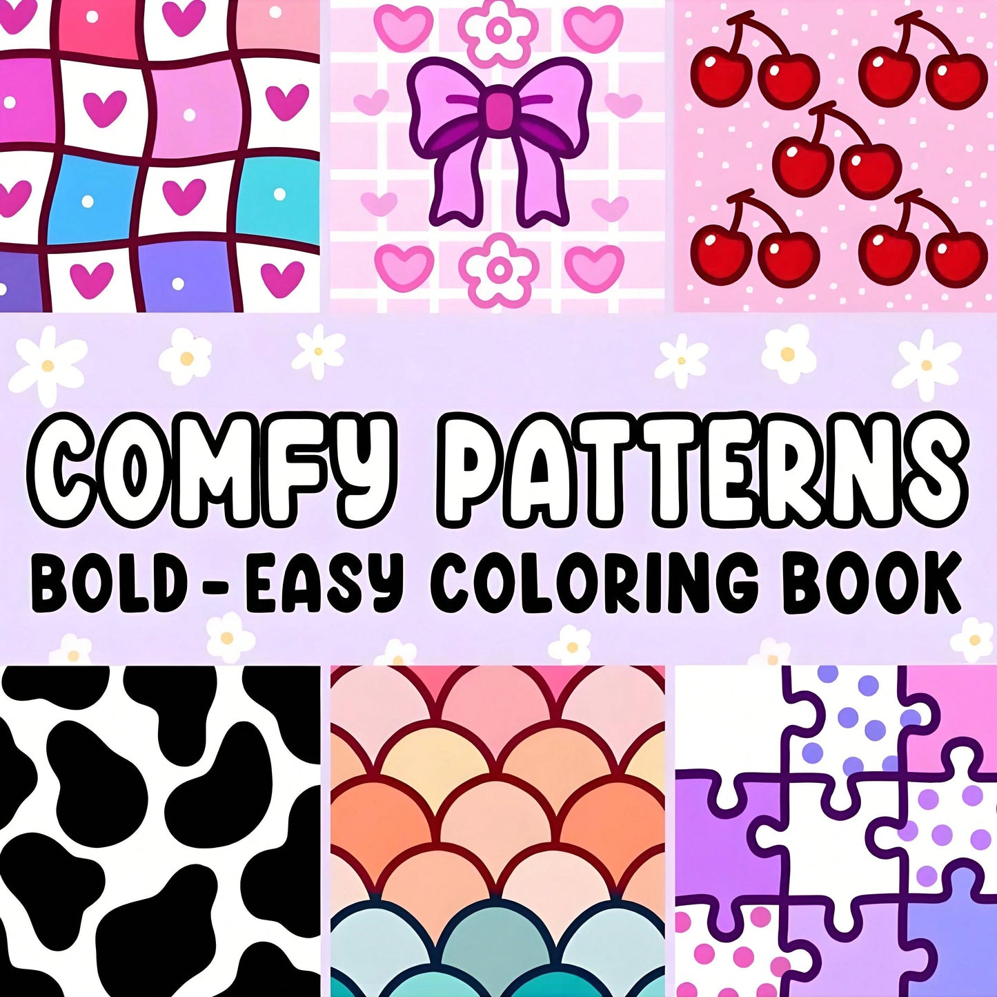 Libro da colorare per adulti e bambini con motivi confortevoli: motivi grandi e semplici per il relax, con design carini e morbidi, mandala (Bold & Easy Coloring)