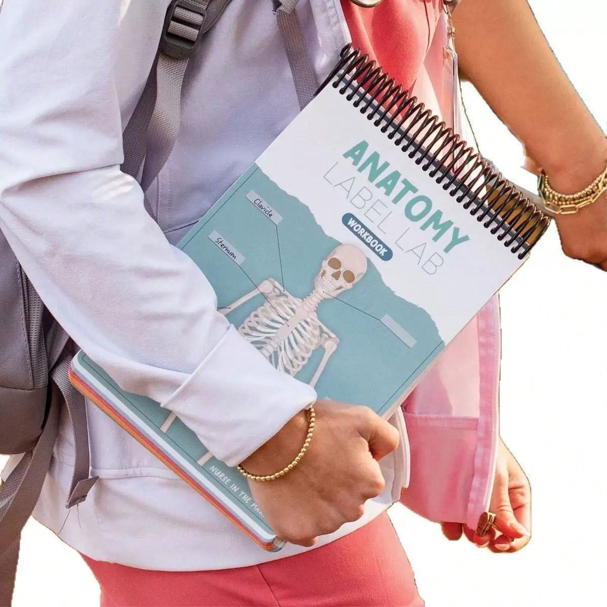 Quaderno di anatomia colorato con etichette e più di 100 pagine cancellabili - Guida di apprendimento essenziale per praticare la terminologia anatomica, con più di 100 diagrammi anatomici