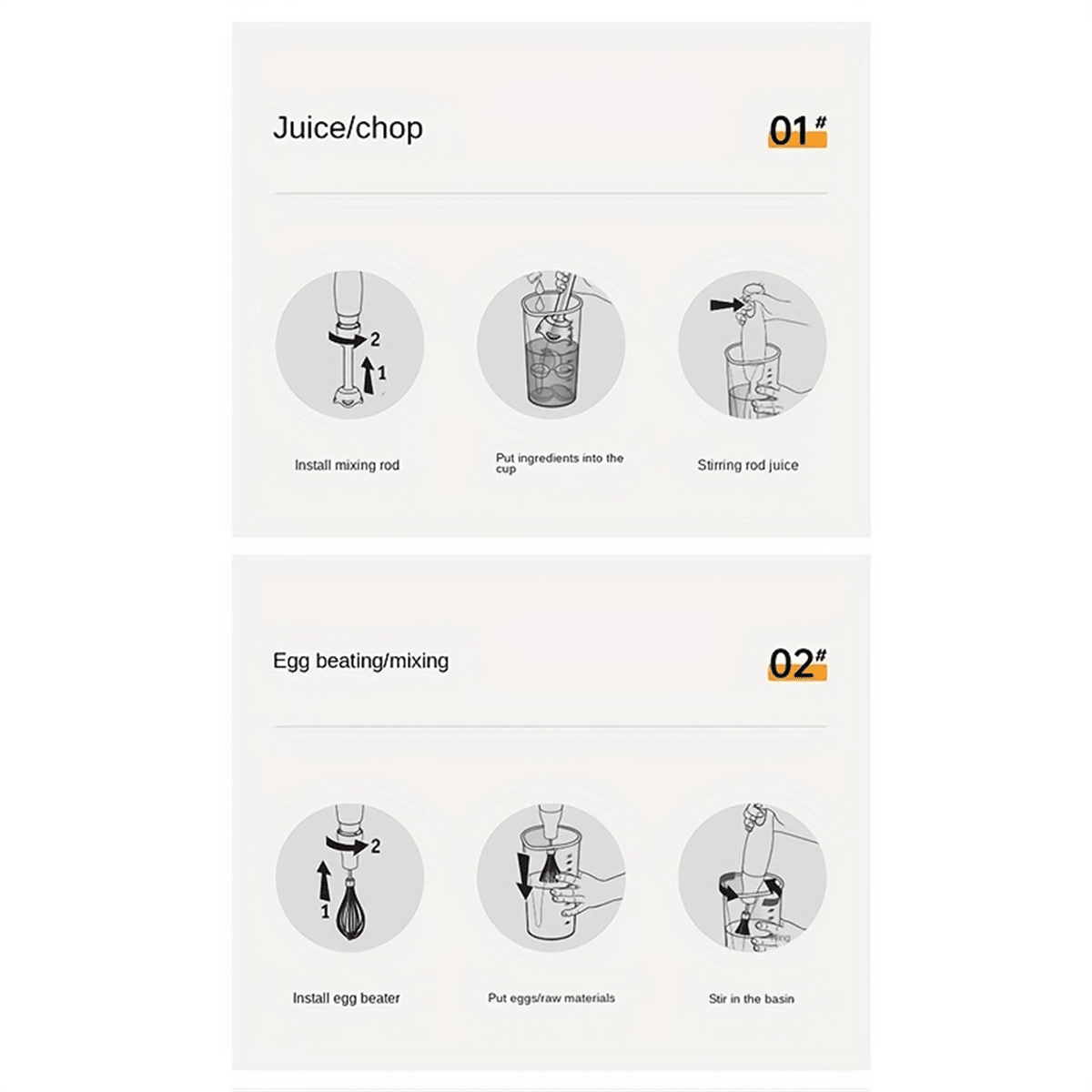 SOKANY Set frullatore a immersione portatile 4 in 1, incluso frullatore a bastoncino multifunzione, frusta, tritatutto e brocca, adatto per la lavorazione degli alimenti e la preparazione di omogeneizzati