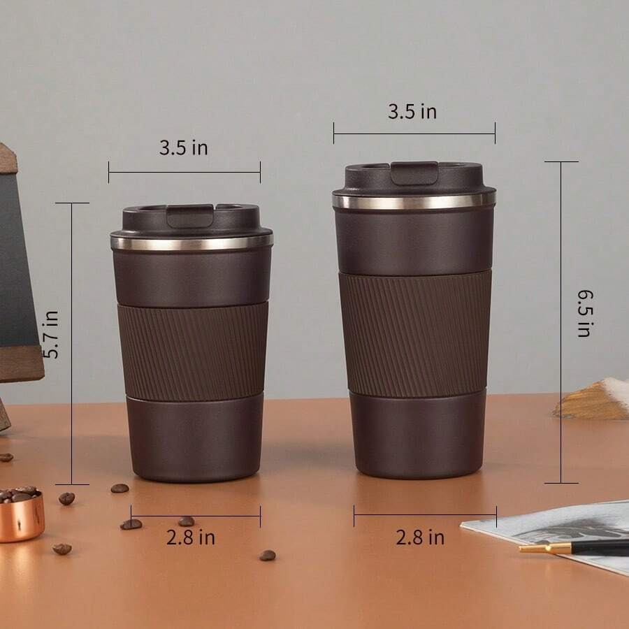 1 pezzo Bottiglia da caffè isolata sottovuoto in acciaio inossidabile